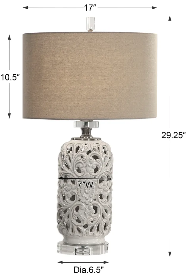 Dahlina Ceramic Table Lamp