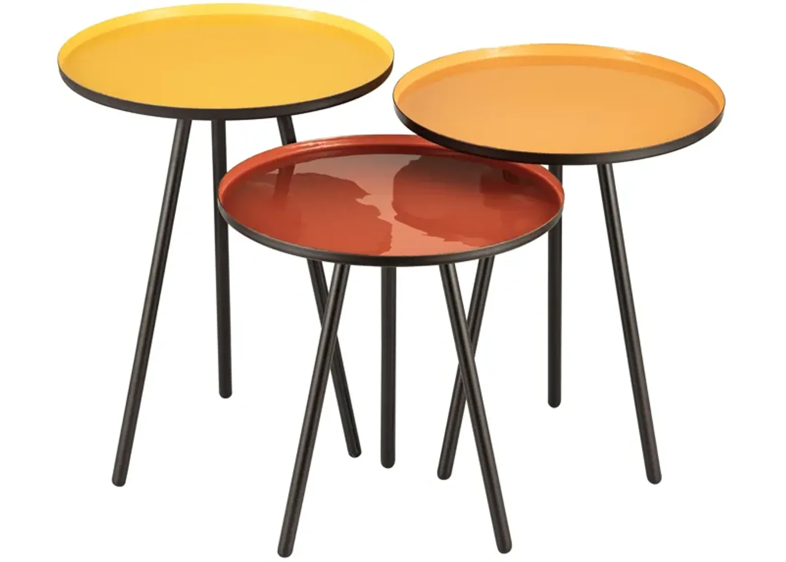 Gregg Accent Table - Set of 3 Yellow