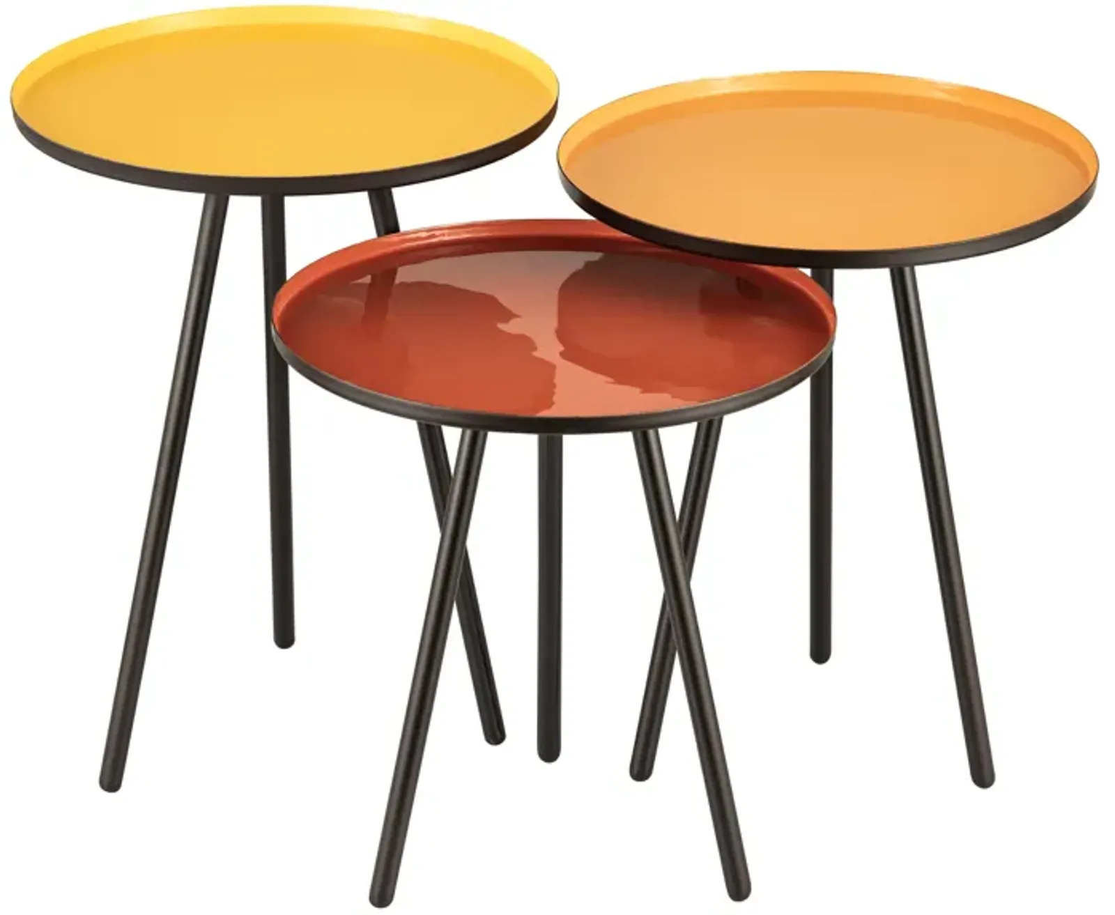 Gregg Accent Table - Set of 3 Yellow