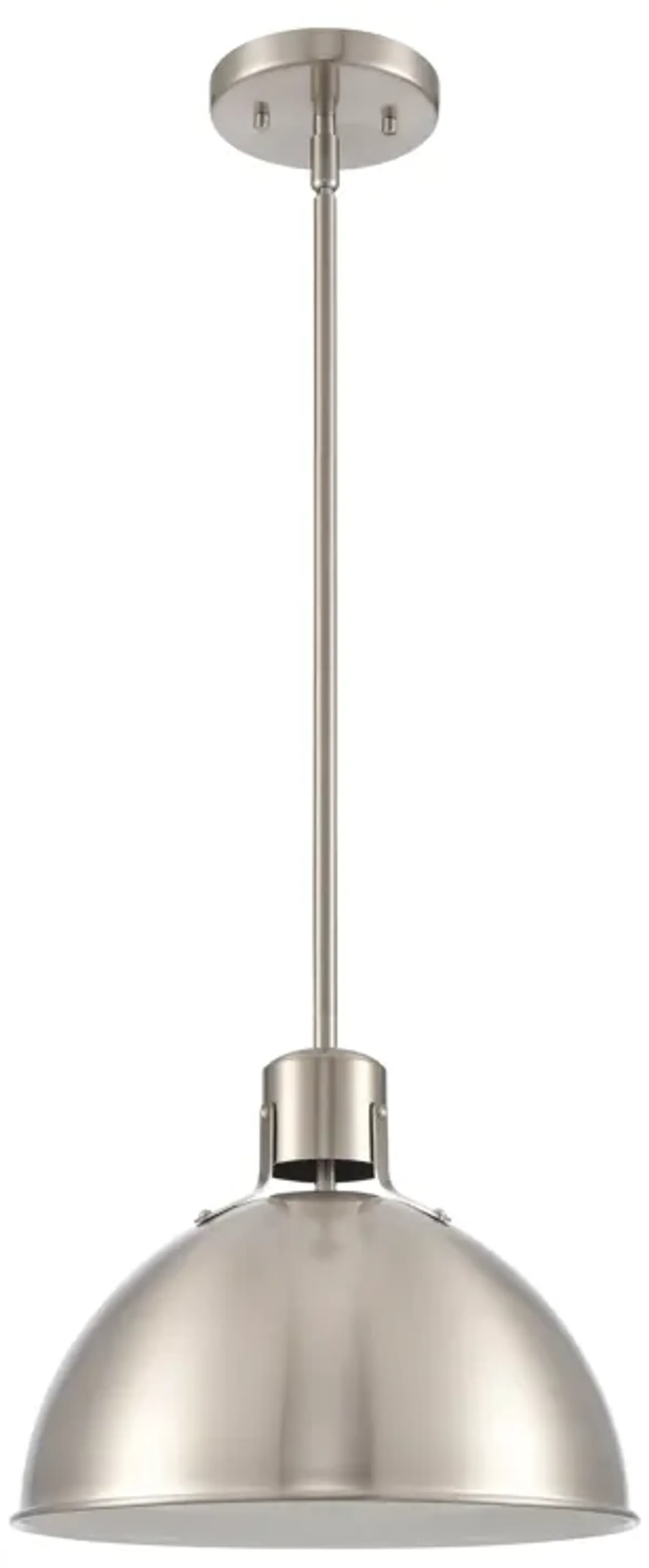 Zayne 12'' Wide 1-Light Pendant - Brushed Nickel