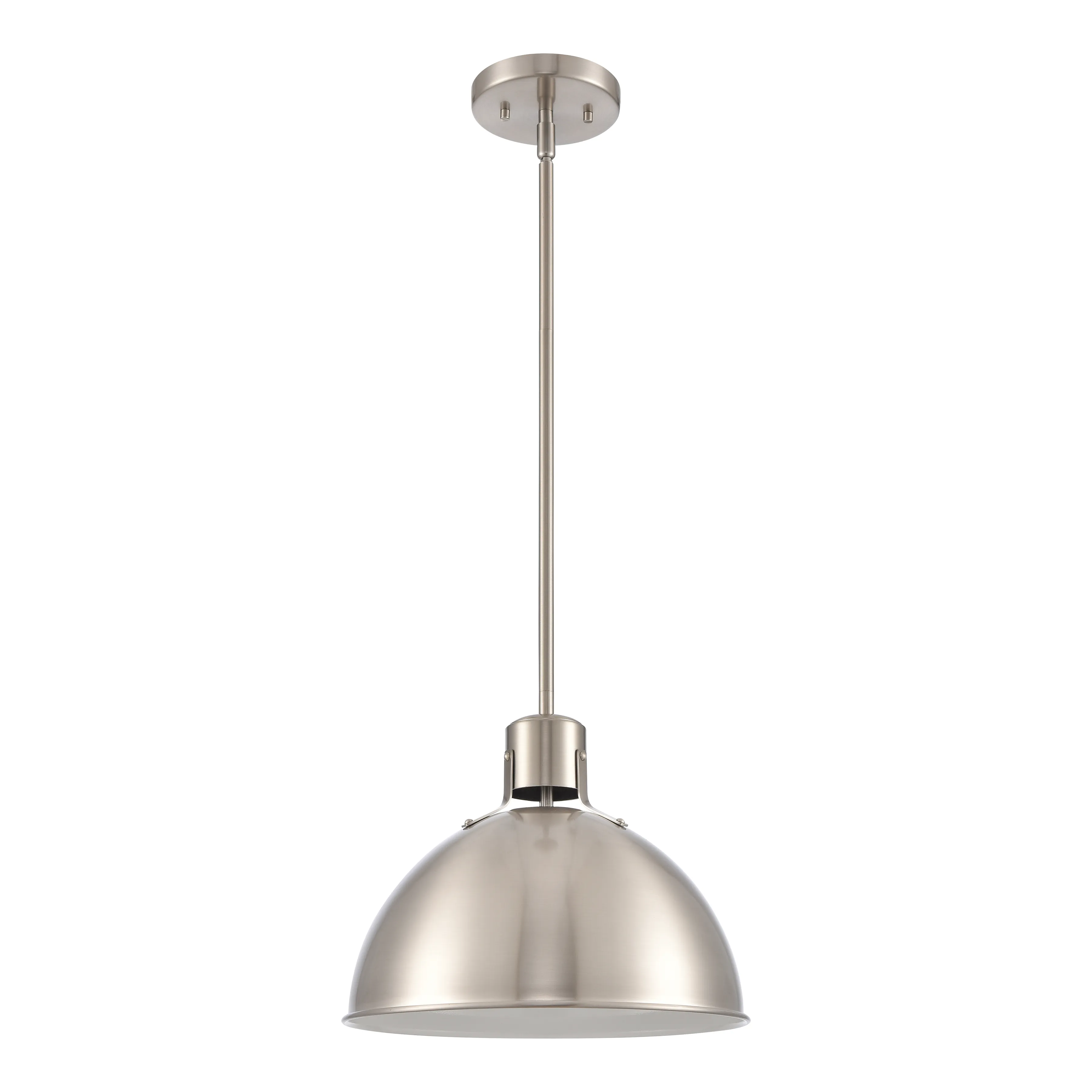 Zayne 12'' Wide 1-Light Pendant - Brushed Nickel