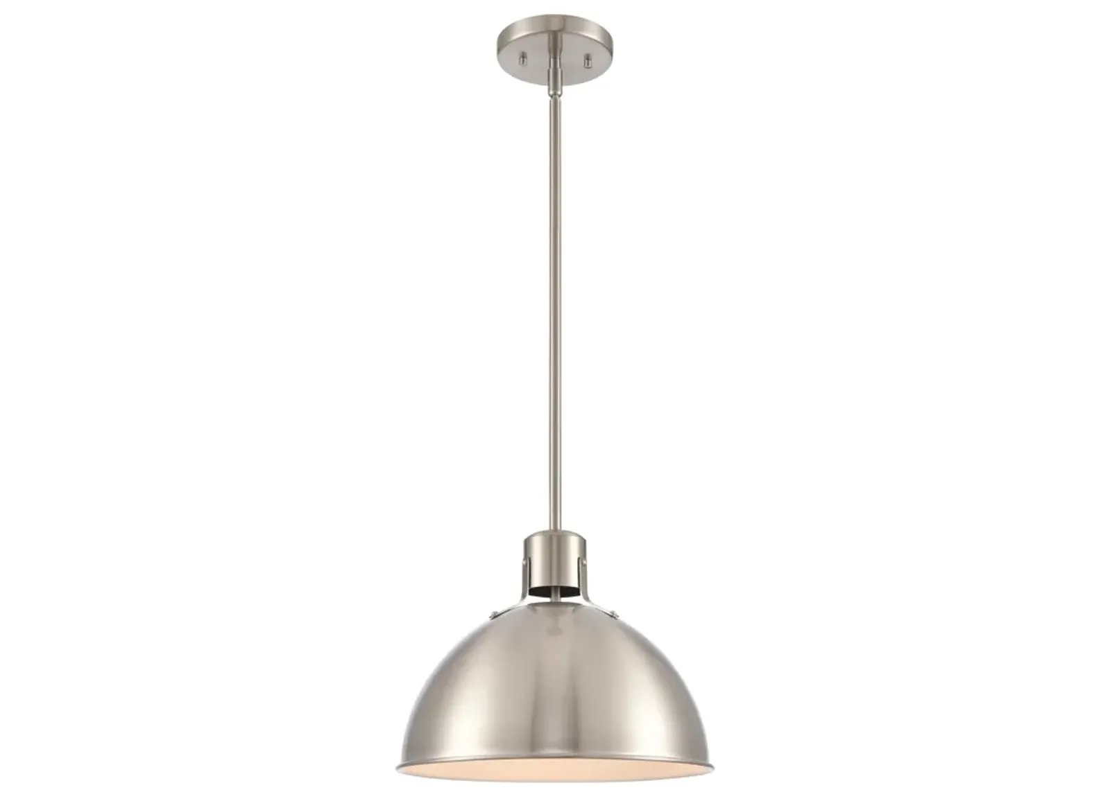 Zayne 12'' Wide 1-Light Pendant - Brushed Nickel