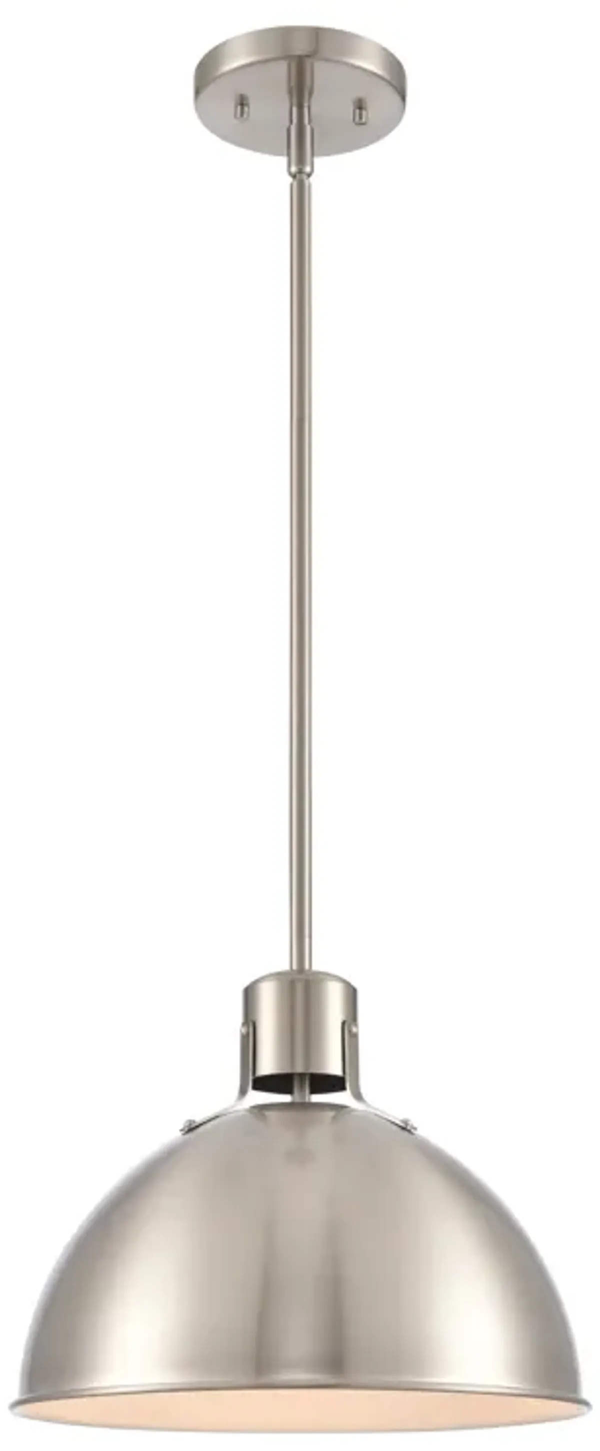 Zayne 12'' Wide 1-Light Pendant - Brushed Nickel