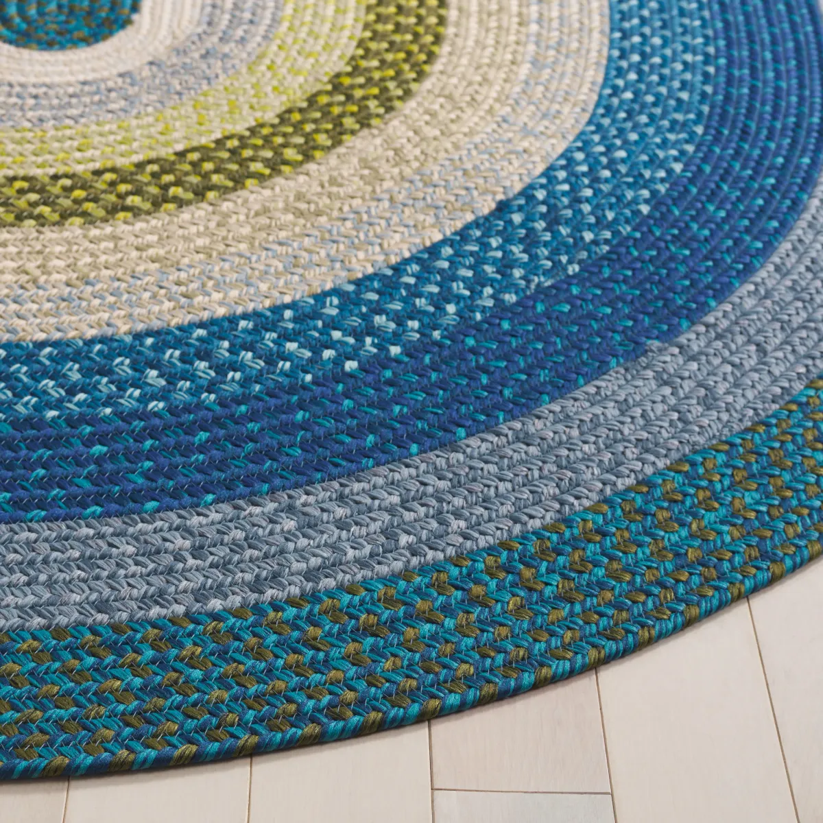 BRAIDED Hand Woven 5' x 8' Oval area rug