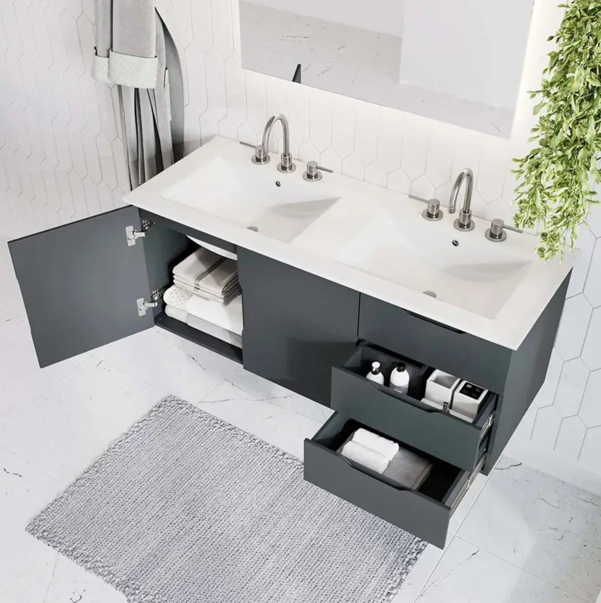 Vitality 48" Double Sink Bathroom Vanity