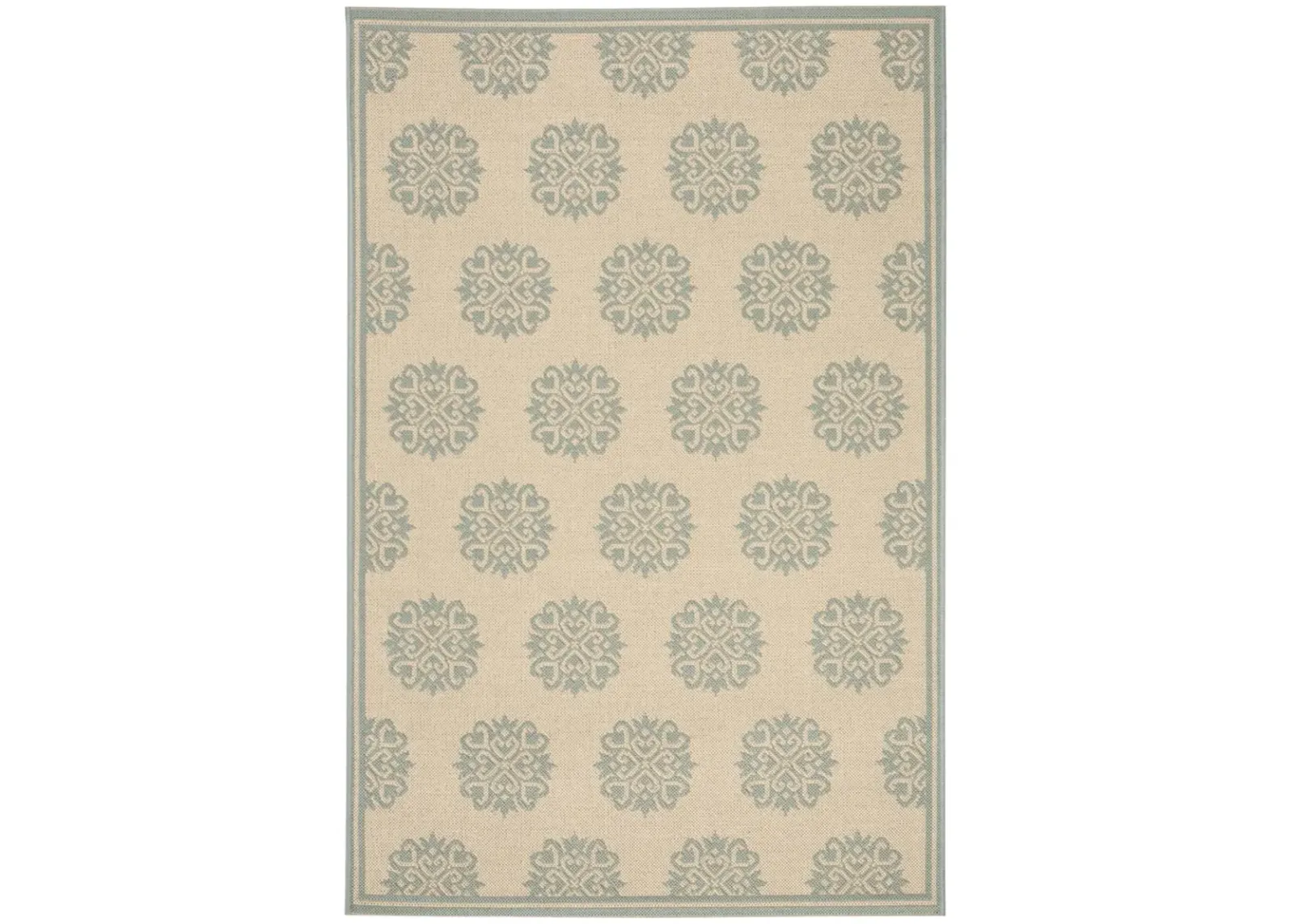 BEACH HOUSE 181 Blue 4' X 4' Square Square Rug