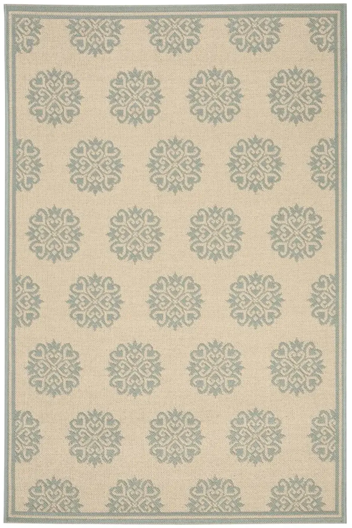 BEACH HOUSE 181 Blue 4' X 4' Square Square Rug