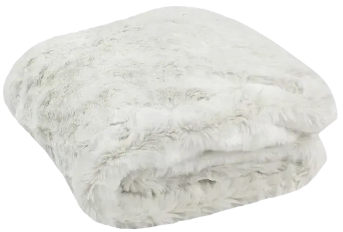 Faux Chinchilla Throw