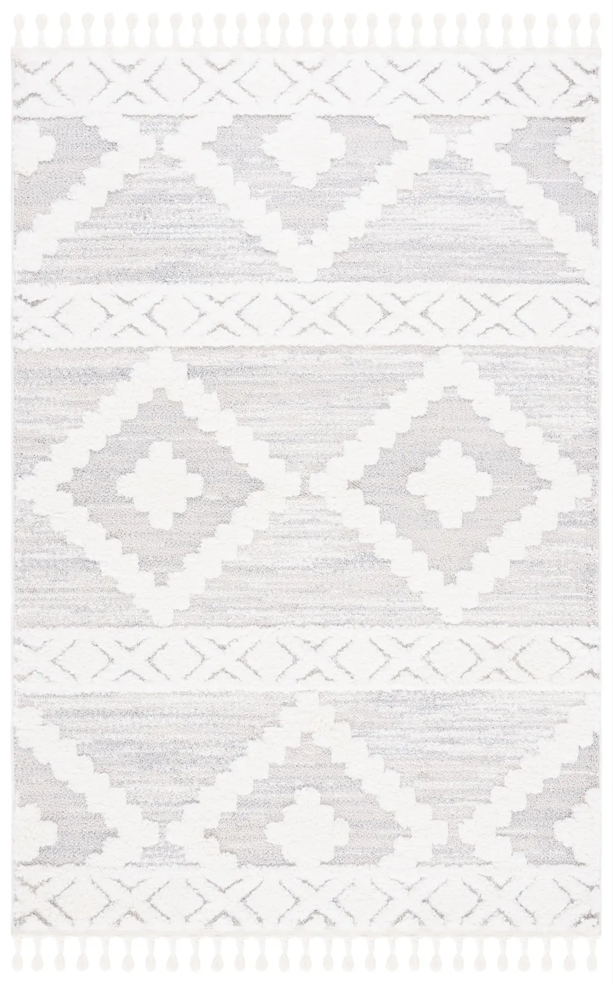 MOROCCAN TASSEL SHAG 640 IVORY  2' x 3' Accent Rug