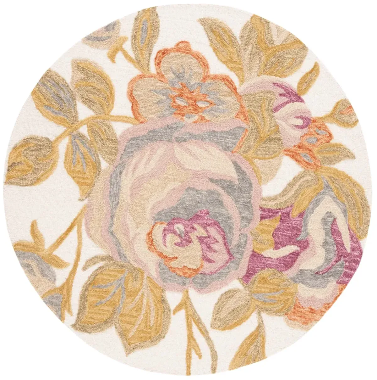 BLOSSOM Hand Tufted 6' x 6' Round area rug