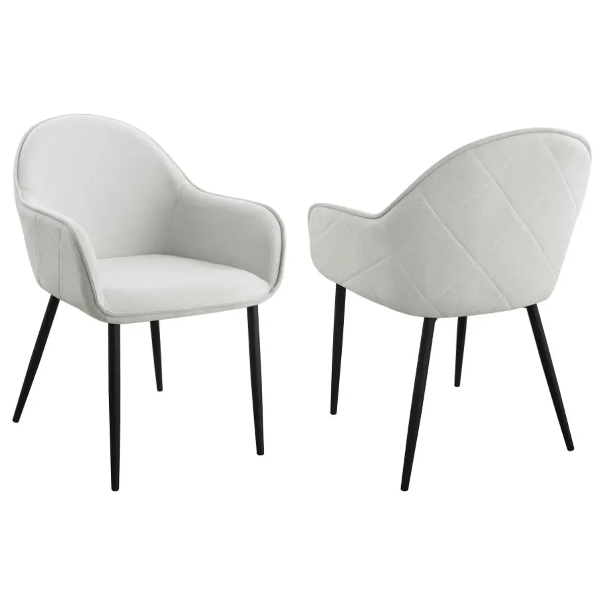 Emma Upholstered Dining Arm Chair - Set Of 2