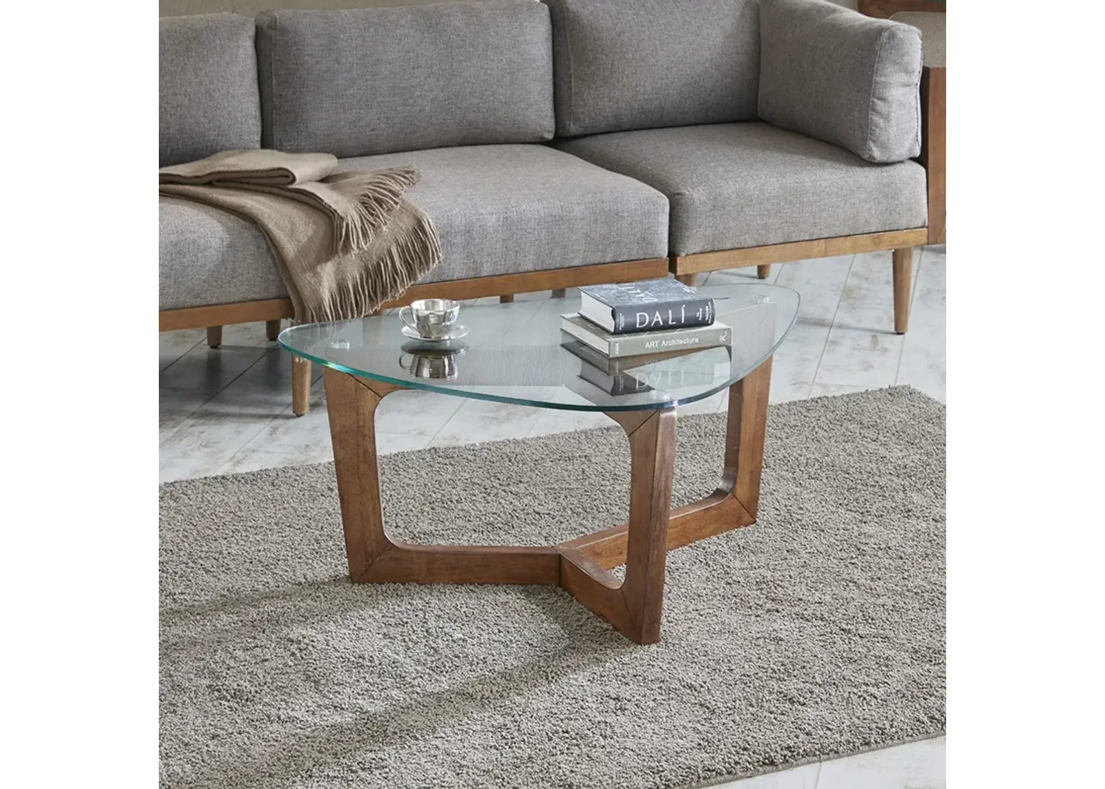 INK+IVY Walker Brown Coffee Table