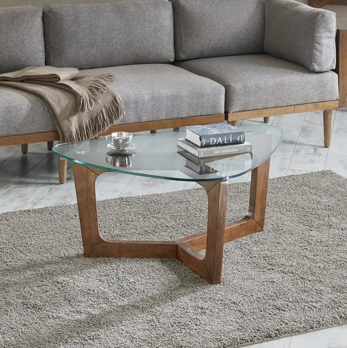 INK+IVY Walker Brown Coffee Table