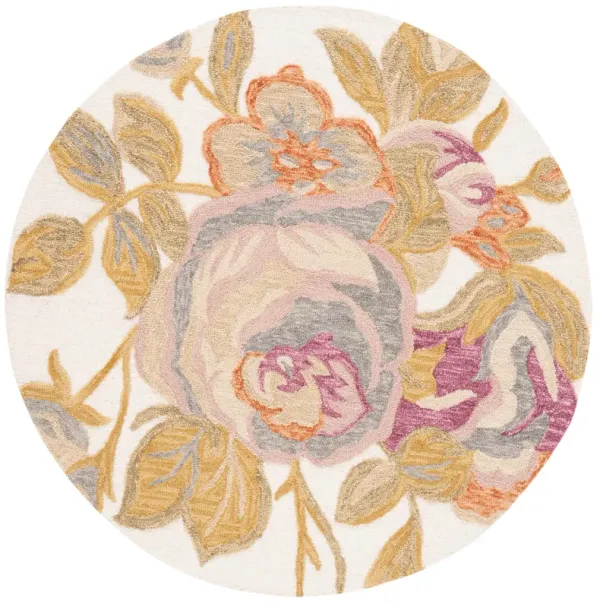 BLOSSOM Hand Tufted 6' x 6' Round area rug