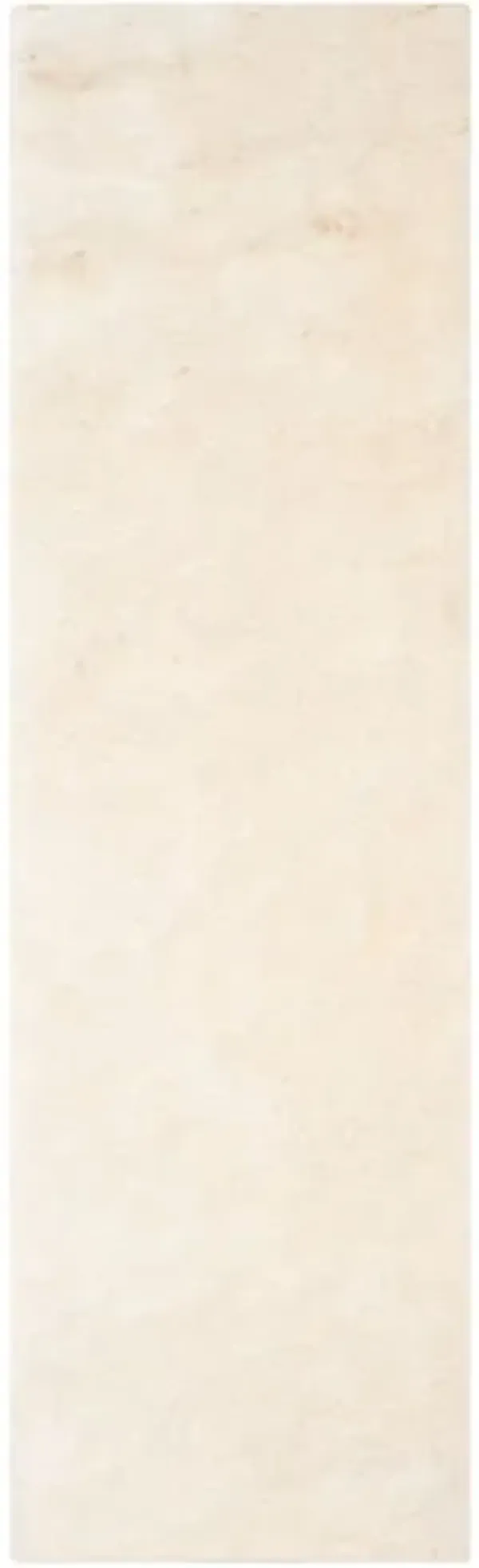 PARIS SHAG Beige  2'-3' X 8' Runner Rug