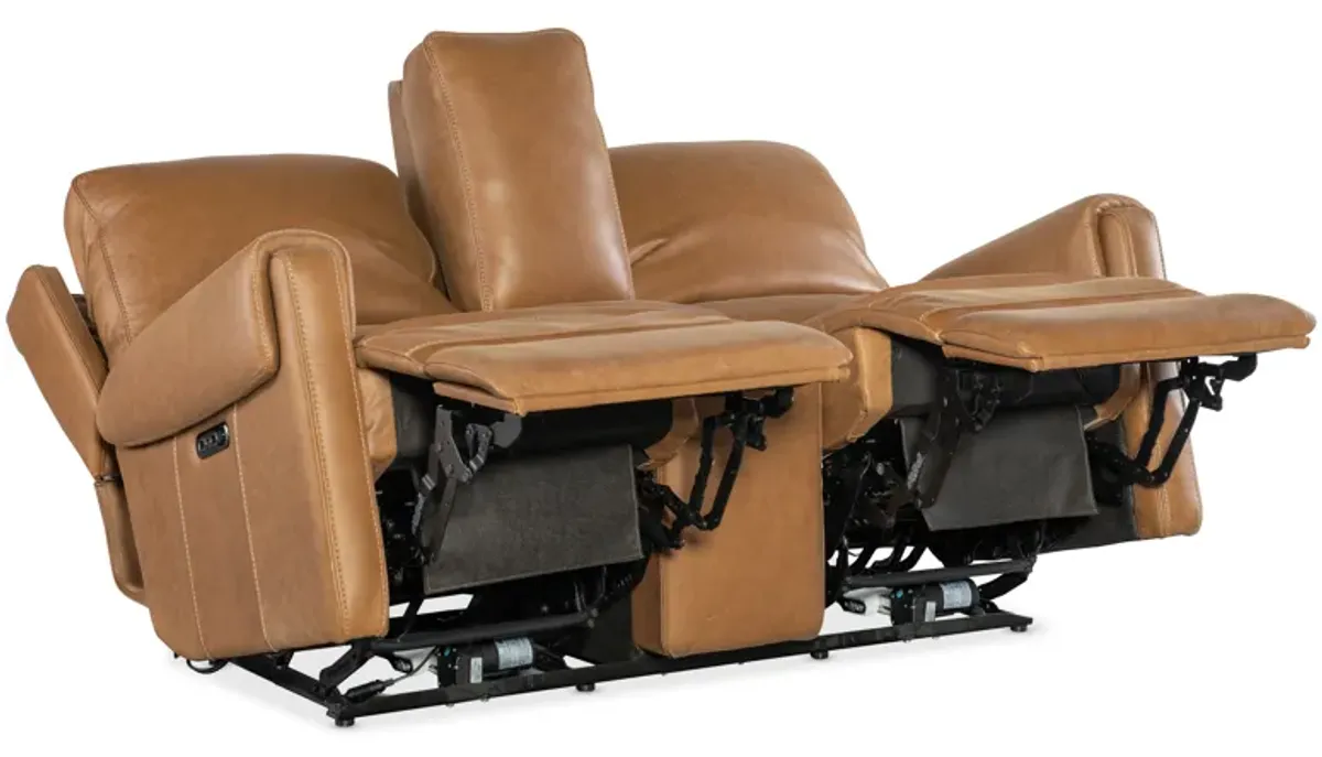 Somers Power Console Loveseat w/Power Headrest