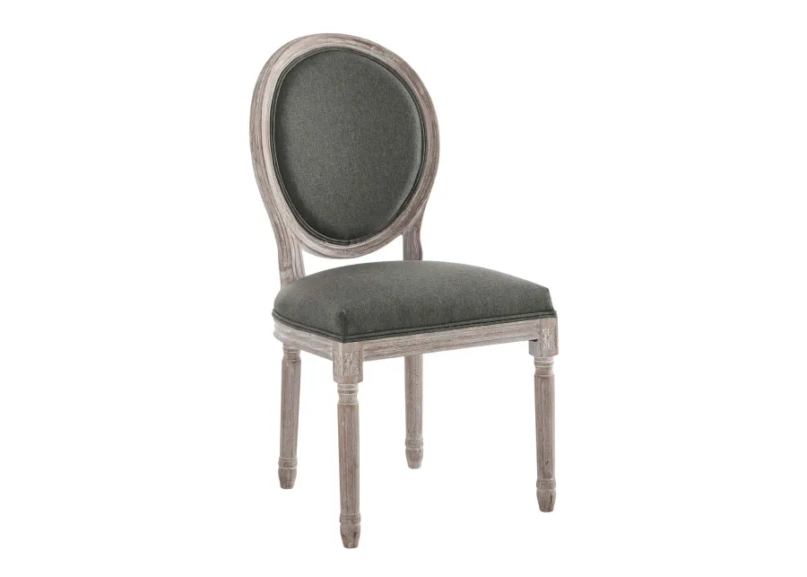 Emanate Vintage French Upholstered Fabric Dining Side Chair