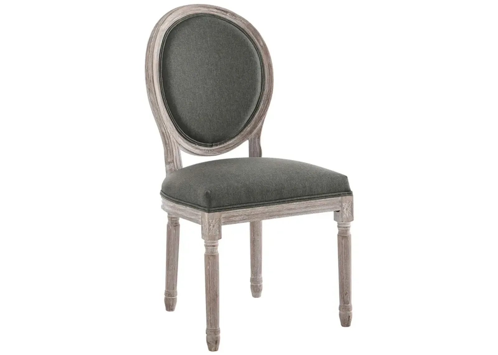 Emanate Vintage French Upholstered Fabric Dining Side Chair