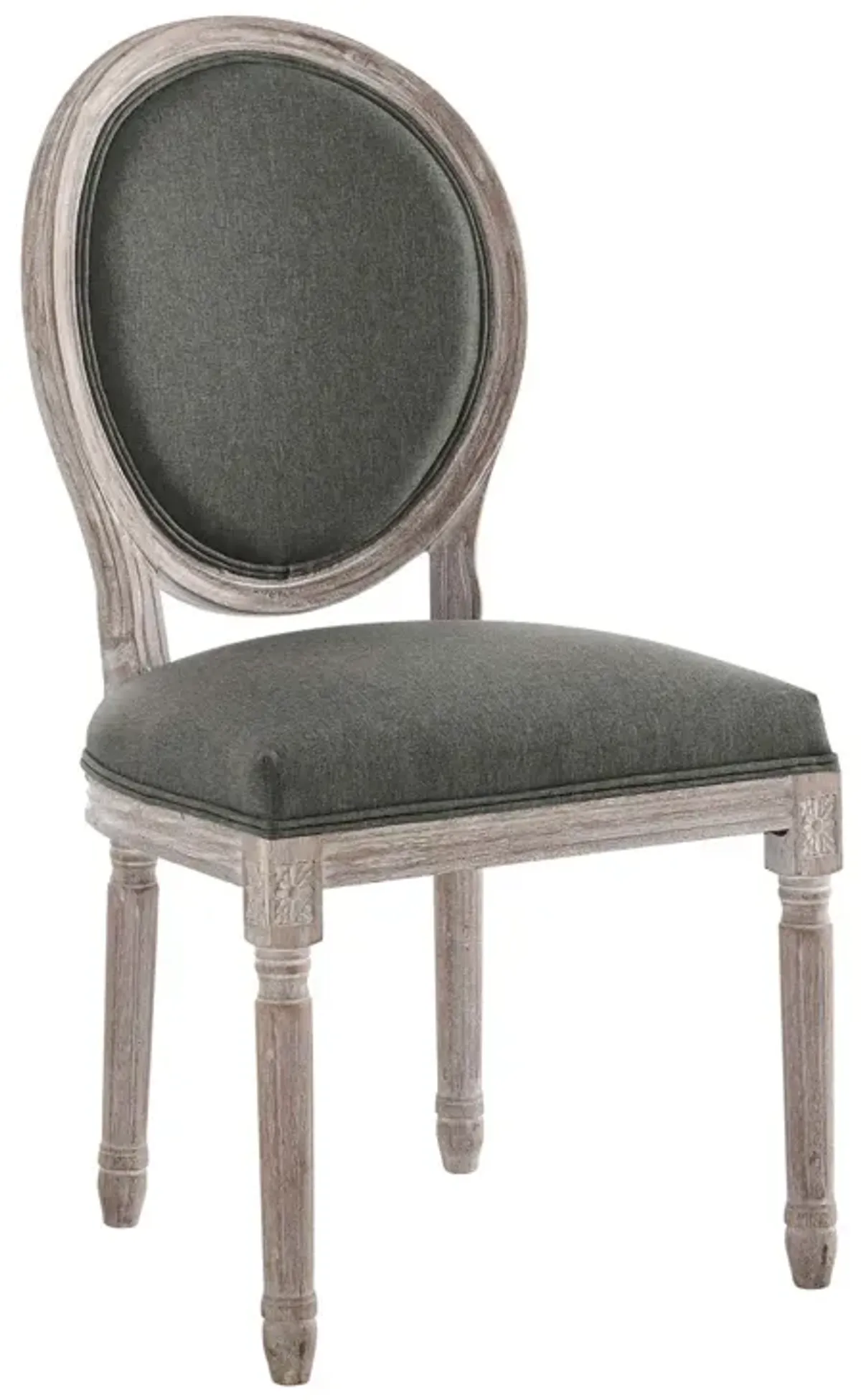 Emanate Vintage French Upholstered Fabric Dining Side Chair