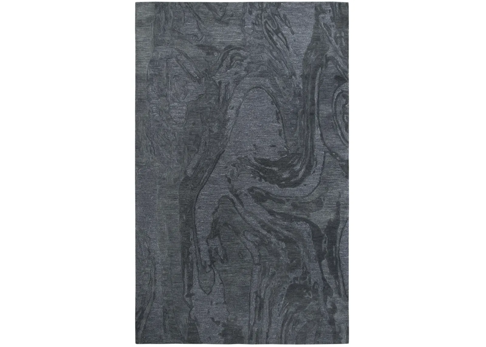 Fifth Avenue Dark Gray Abstract Wool 8' x 10' Rectangle Rug