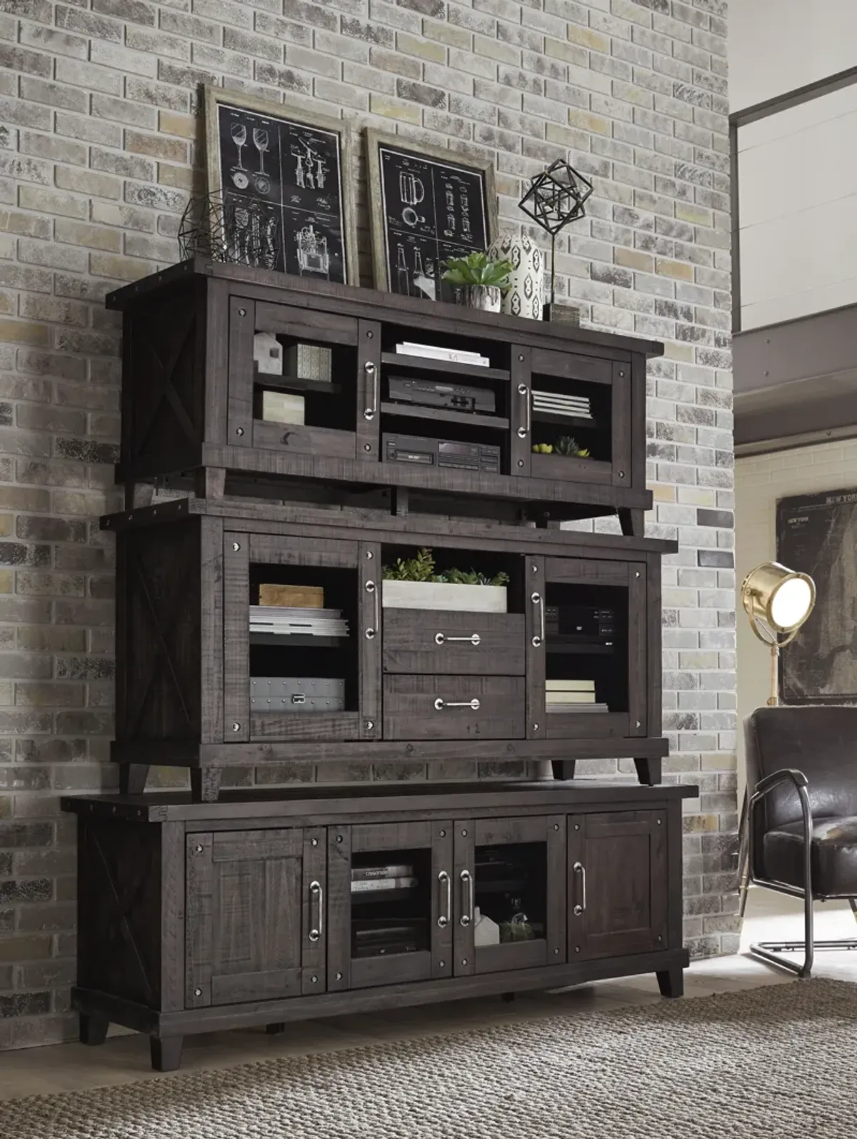 Yosemite Solid Wood Media Console In Cafe