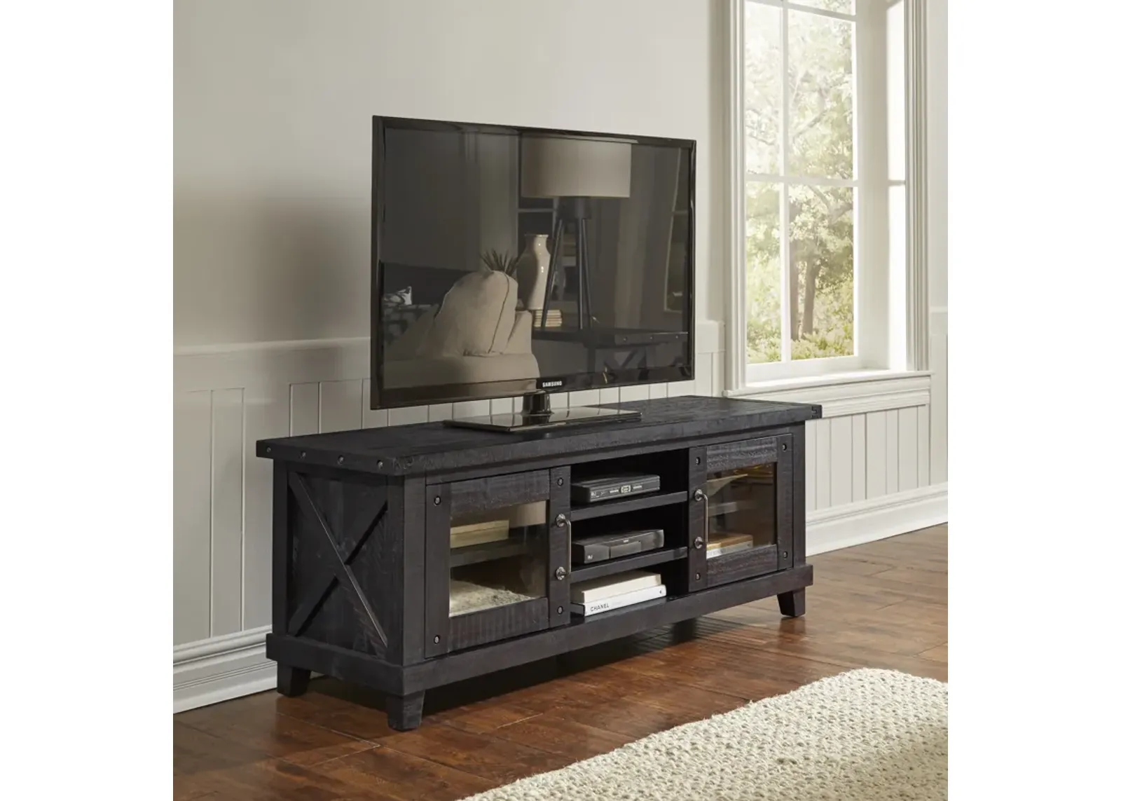 Yosemite Solid Wood Media Console in Cafe