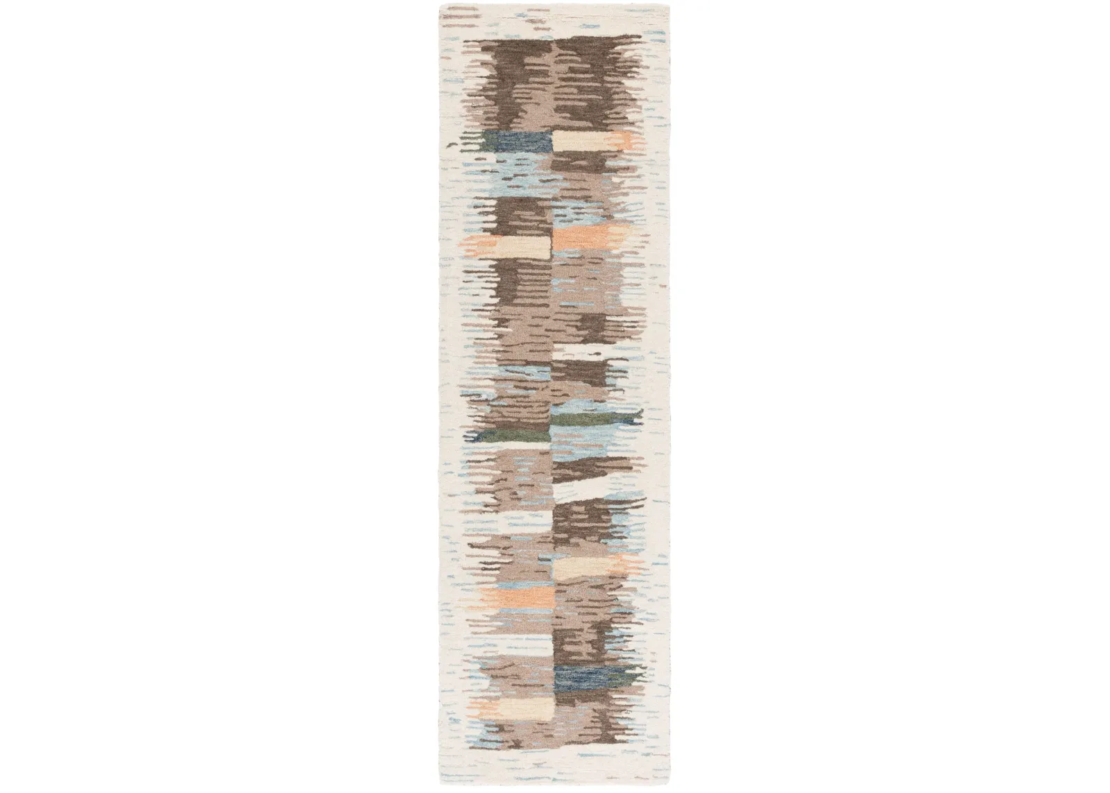 EBONY 702 IVORY  2'-3' x 8' Runner Rug