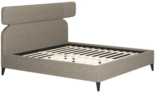 Dusa King Bed Olive Brown