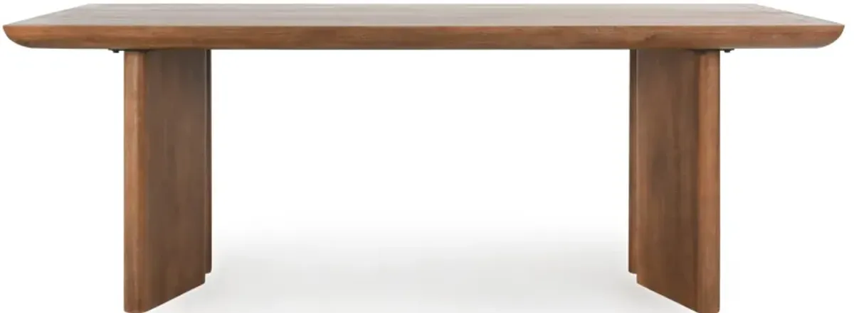 Selena 84" Mango Wood Dining Table in  Umber 