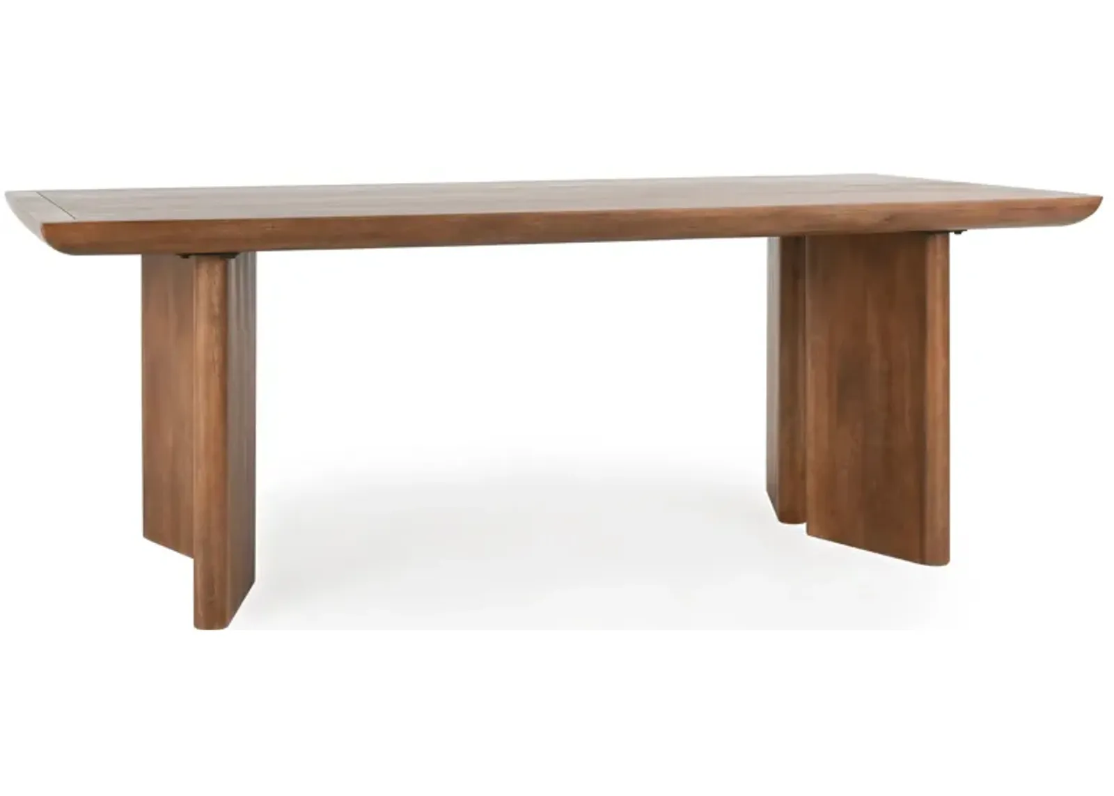 Selena 84" Mango Wood Dining Table in  Umber 