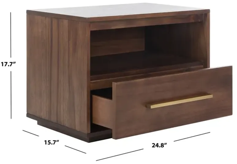 Poesy 1 Drawer Nightstand