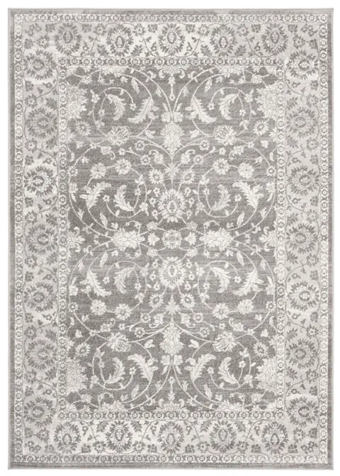 Brentwood 844 Cream / Grey 4' X 6' Small Rectangle Powerloomed Rug