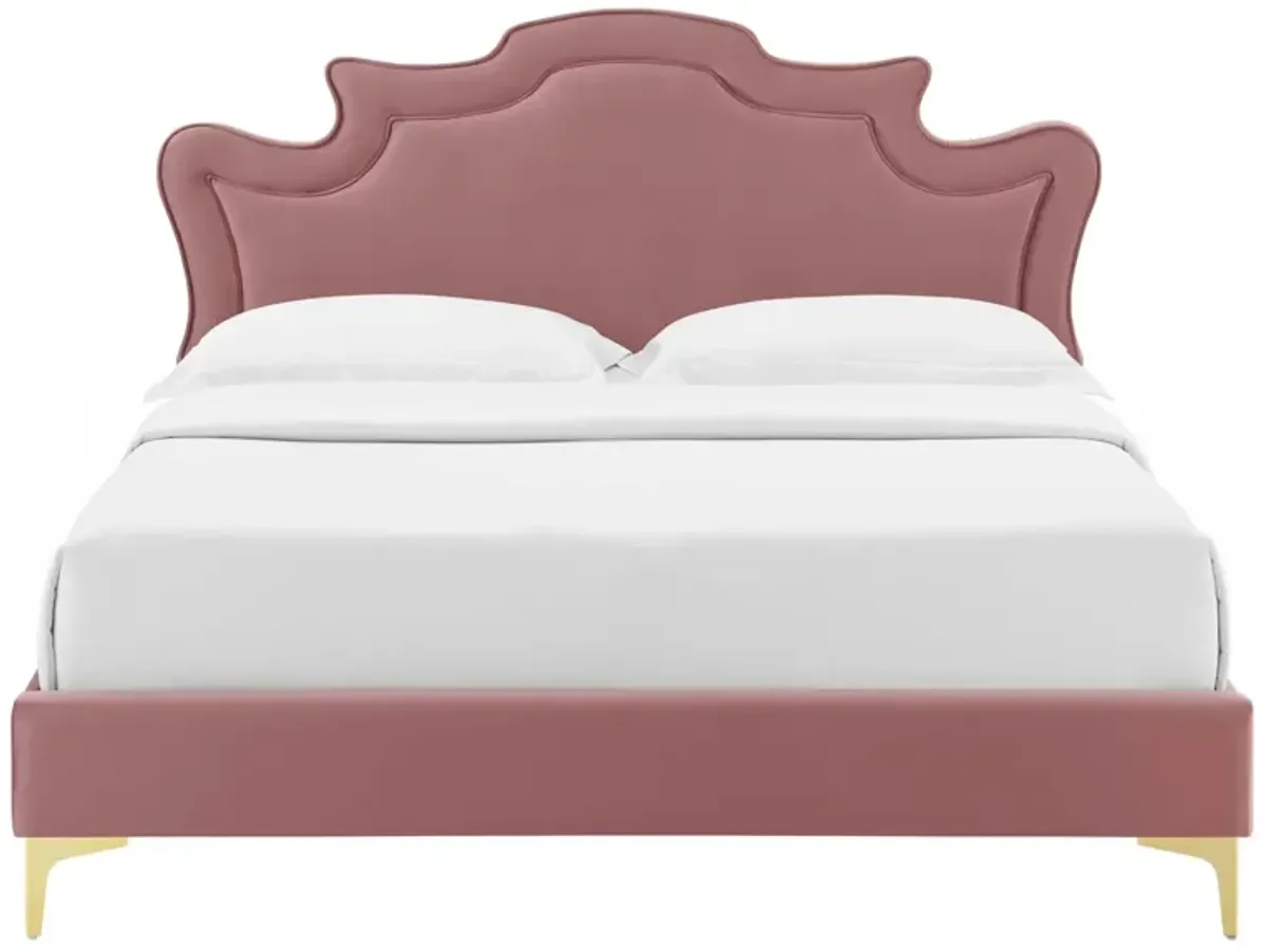 Neena Performance Velvet King Bed