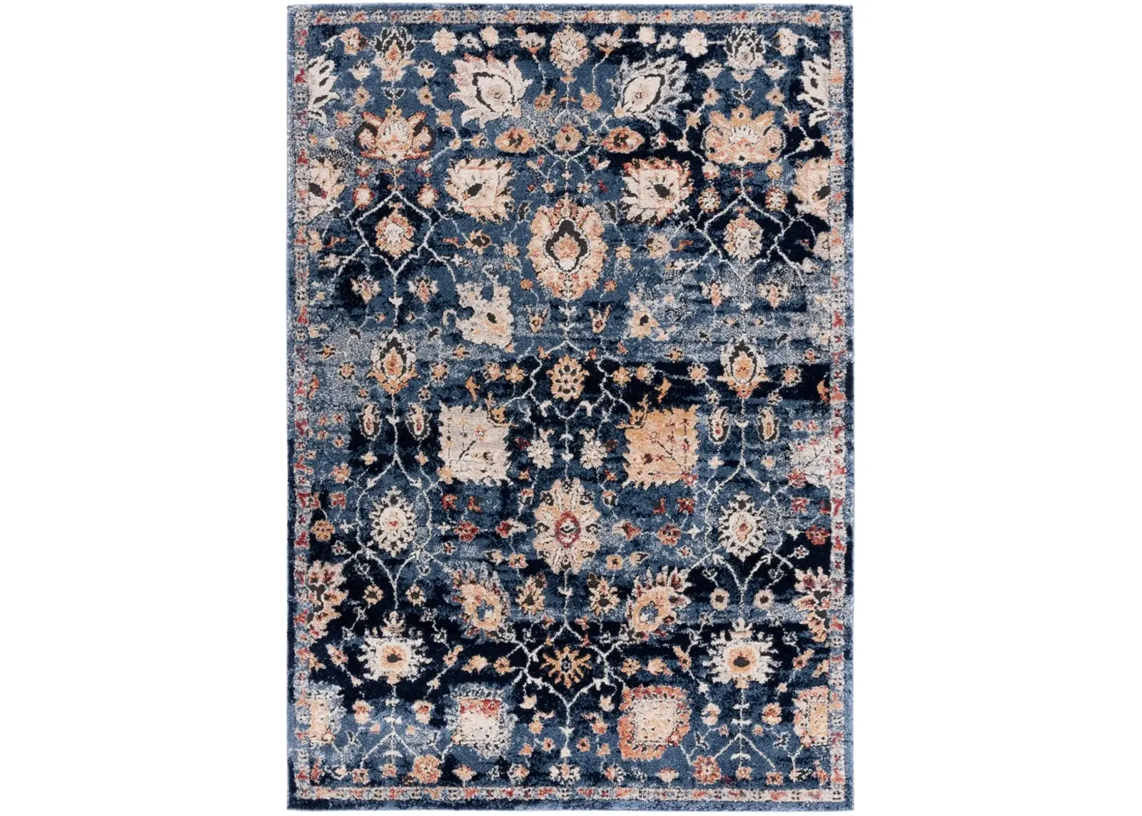 LUNA 107 NAVY  9' x 12' Large Rectangle Rug