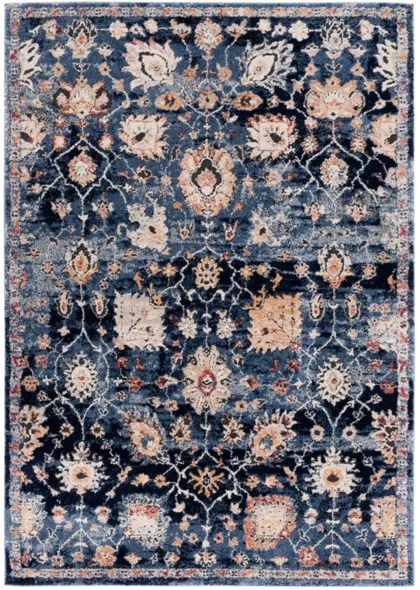 LUNA 107 NAVY  9' x 12' Large Rectangle Rug