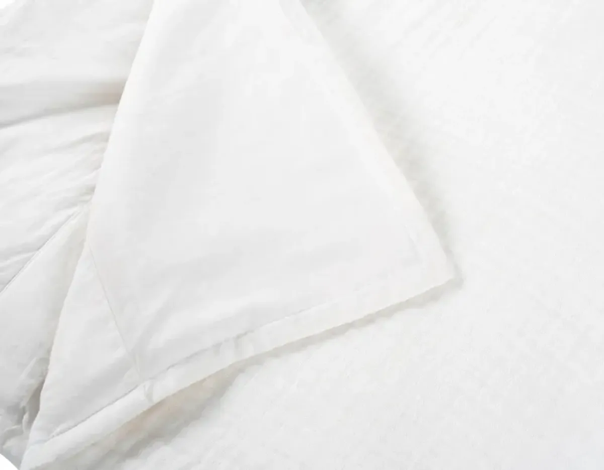 Camille Linen King Duvet , White