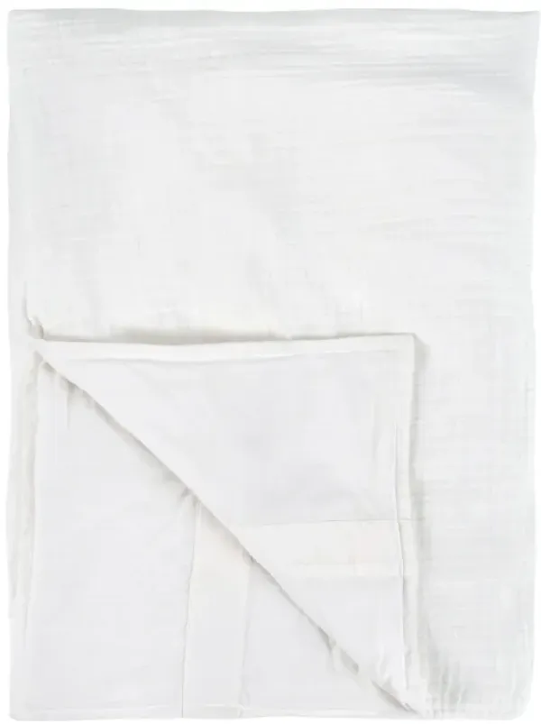 Camille Linen King Duvet , White