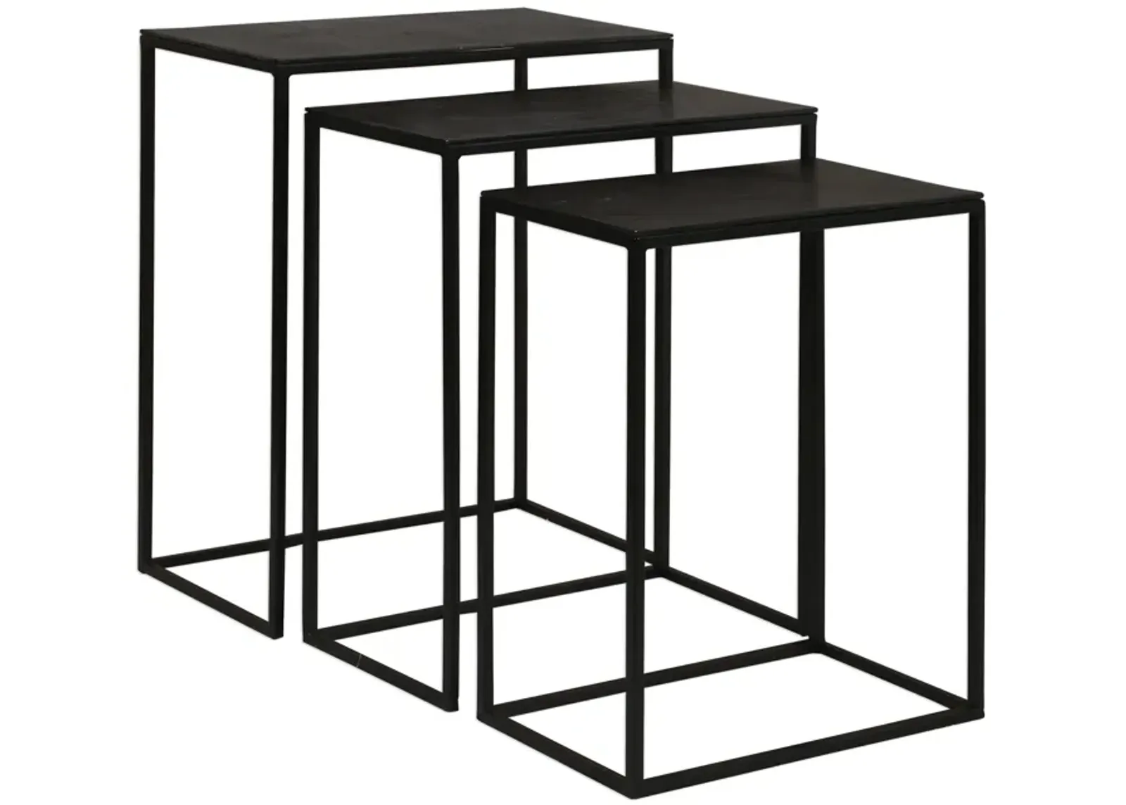 Coreene Iron Nesting Tables S/3