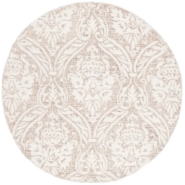 ABSTRACT Hand Tufted 6' x 6' Round area rug