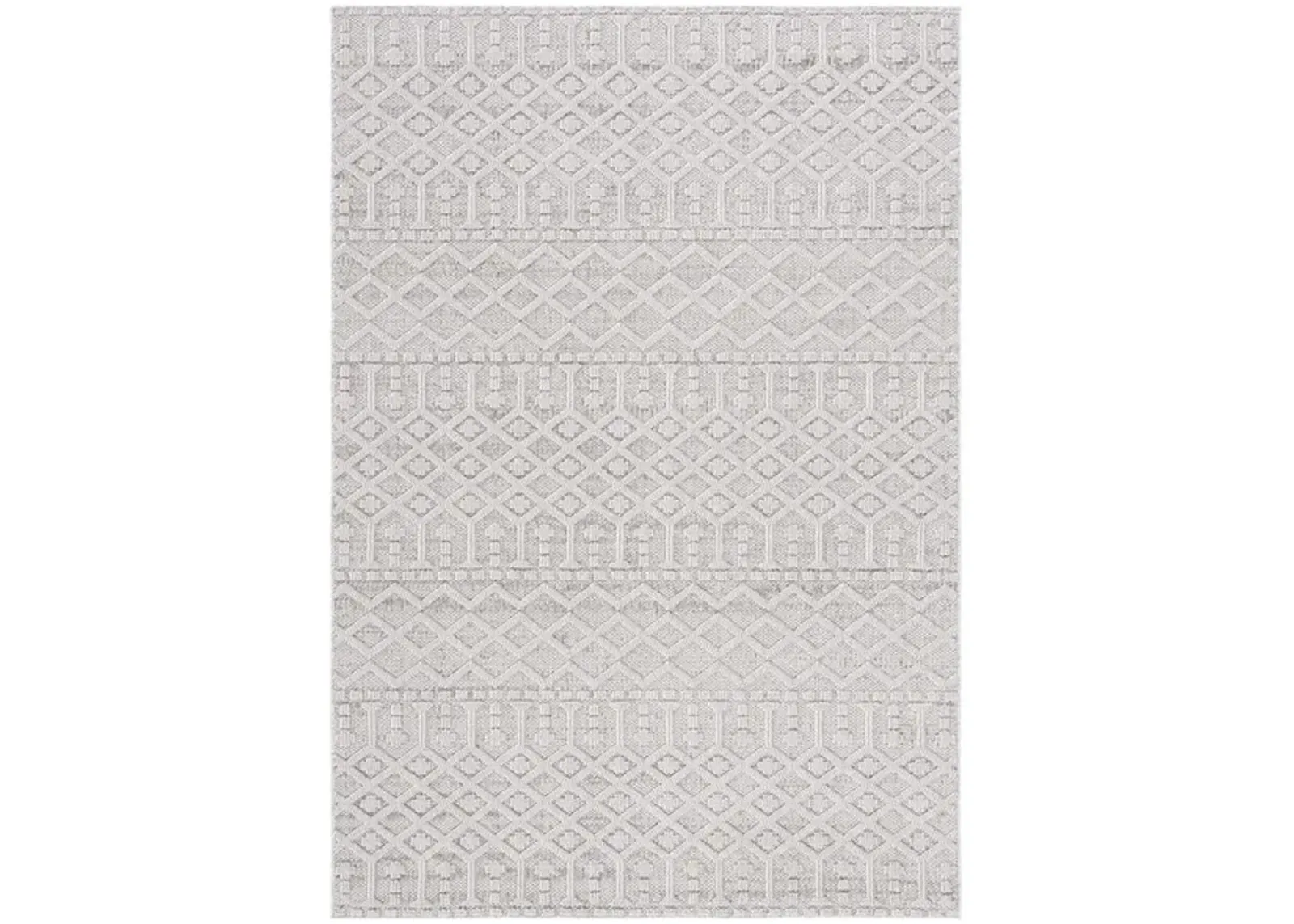 GLOBAL 402 Grey  8' X 10' Large Rectangle Rug