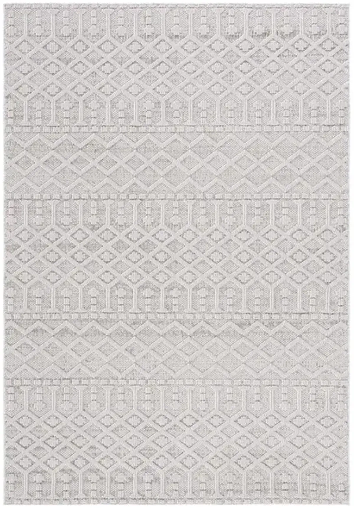 GLOBAL 402 Grey  8' X 10' Large Rectangle Rug