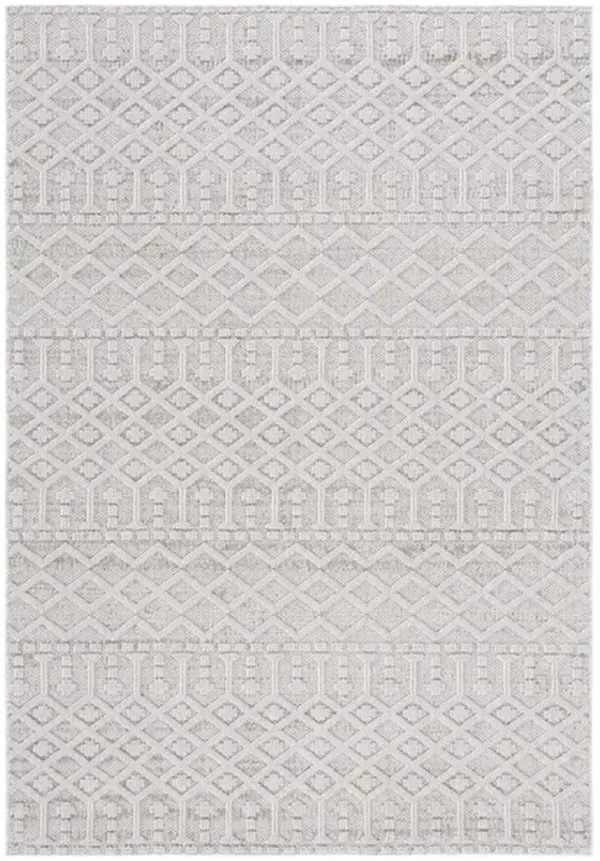 GLOBAL 402 Grey  8' X 10' Large Rectangle Rug