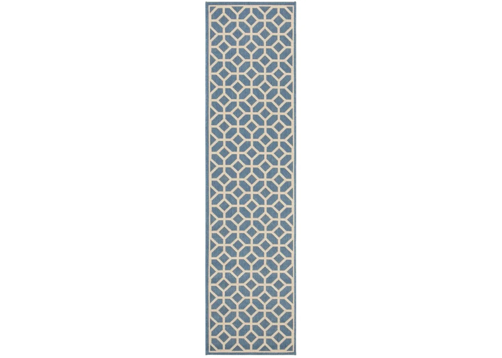 BEACH HOUSE 127 Blue 2'-2' X 6' Runner Rug