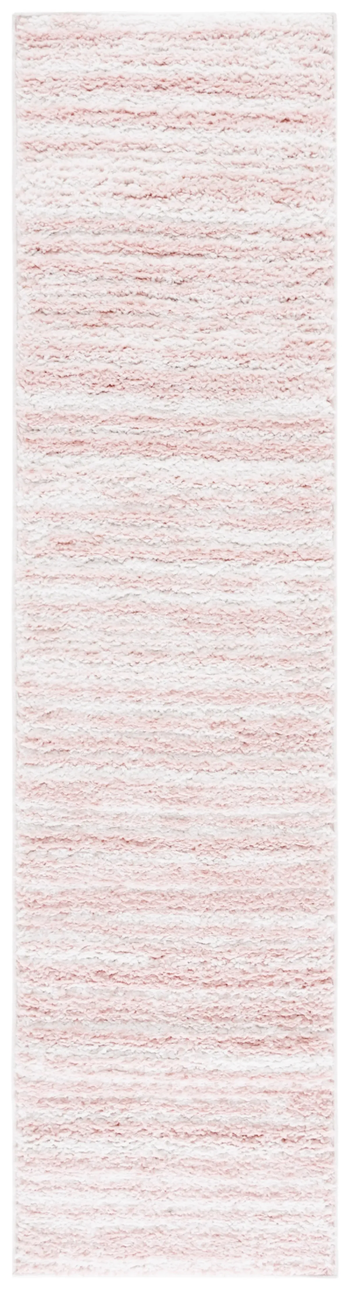 RUMI SHAG 110 PINK  2'-2' x 8' Runner Rug