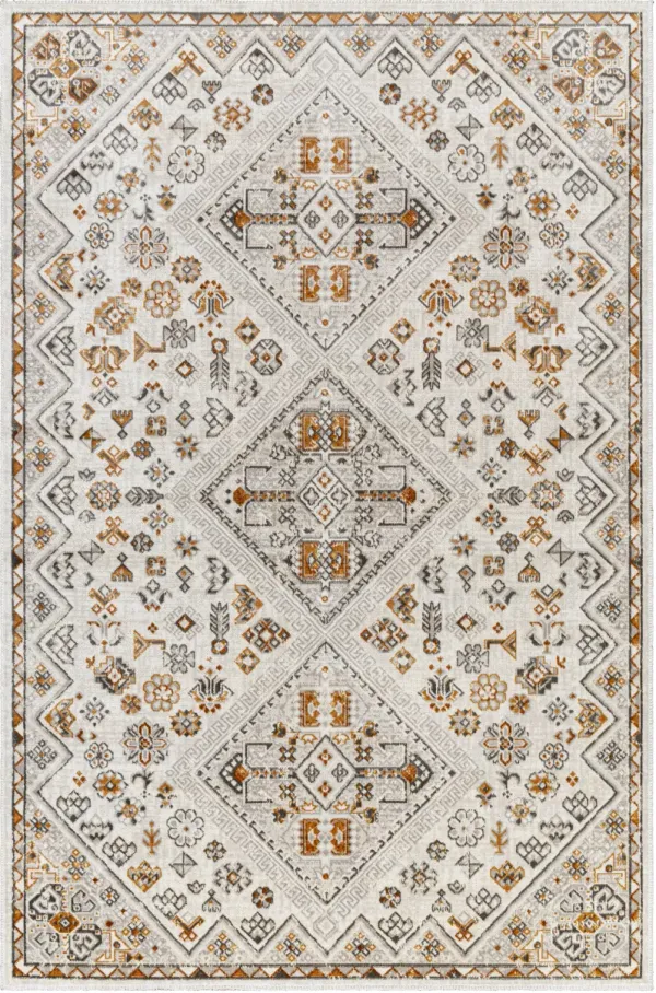 Basel BOS-2309 6'5" x 9' Machine Woven Rug