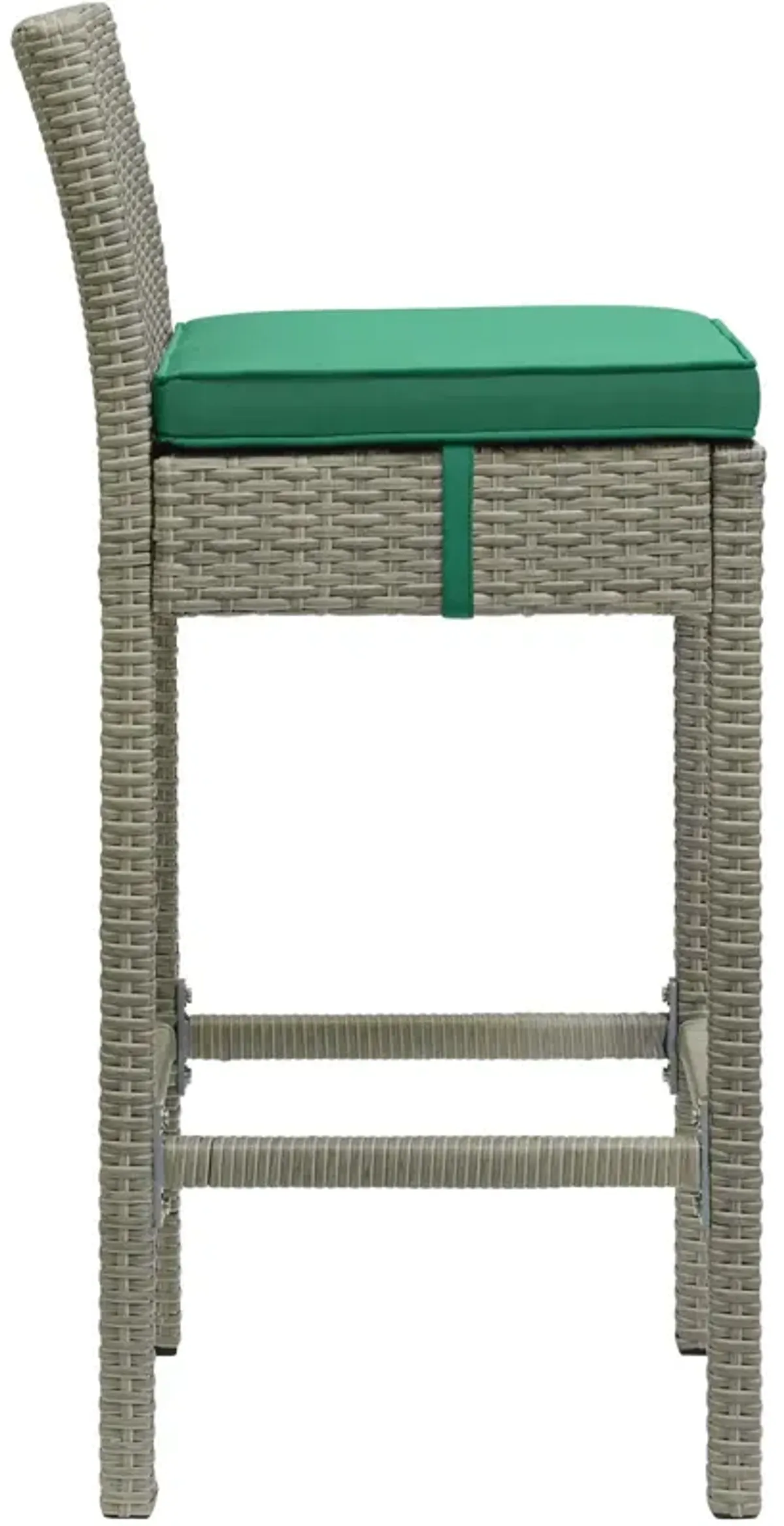 Conduit Outdoor Patio Wicker Rattan Bar Stool