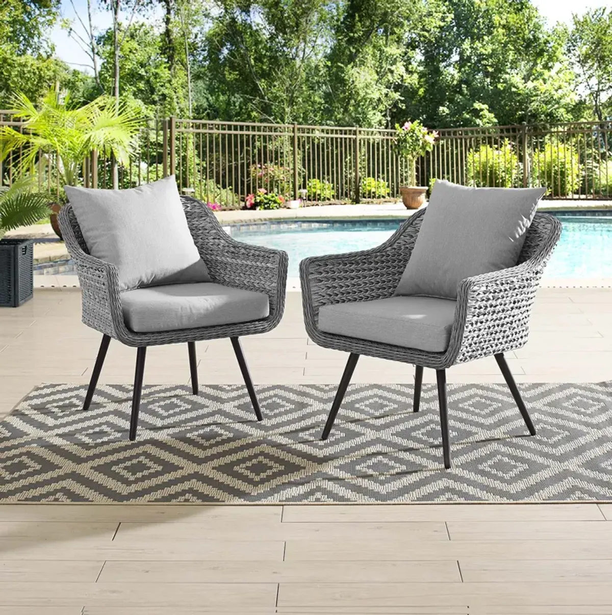 Endeavor Armchair Outdoor Patio - Set of 2