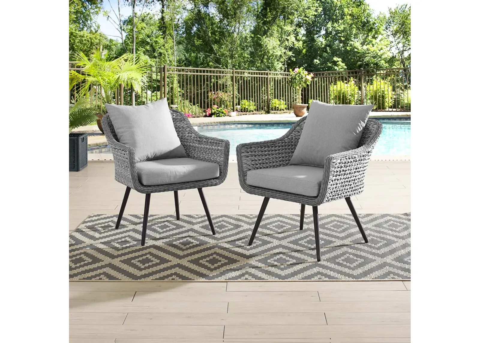 Endeavor Armchair Outdoor Patio - Set of 2