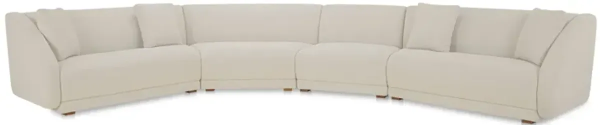 Fraser 4 Piece Modular Sectional White