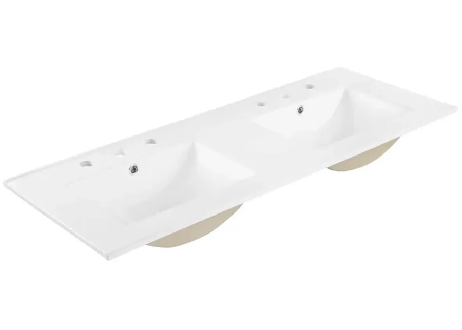 Cayman 48" Double Basin Bathroom Sink